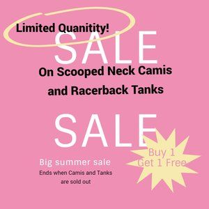 Cami and Tank top Buy 1 get 1 free!